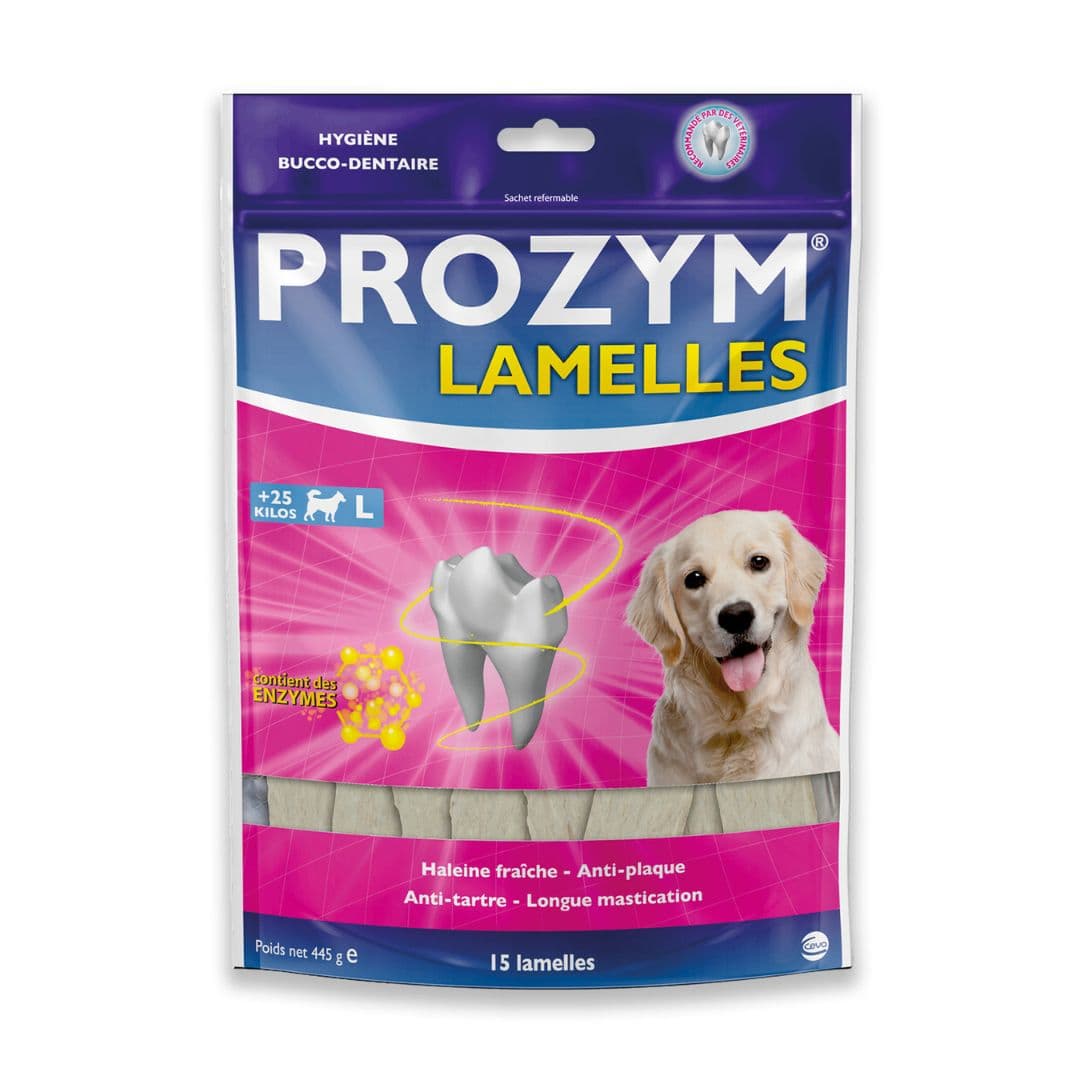 Lamelles à mâcher pour chien Prozym bucco-dentaire