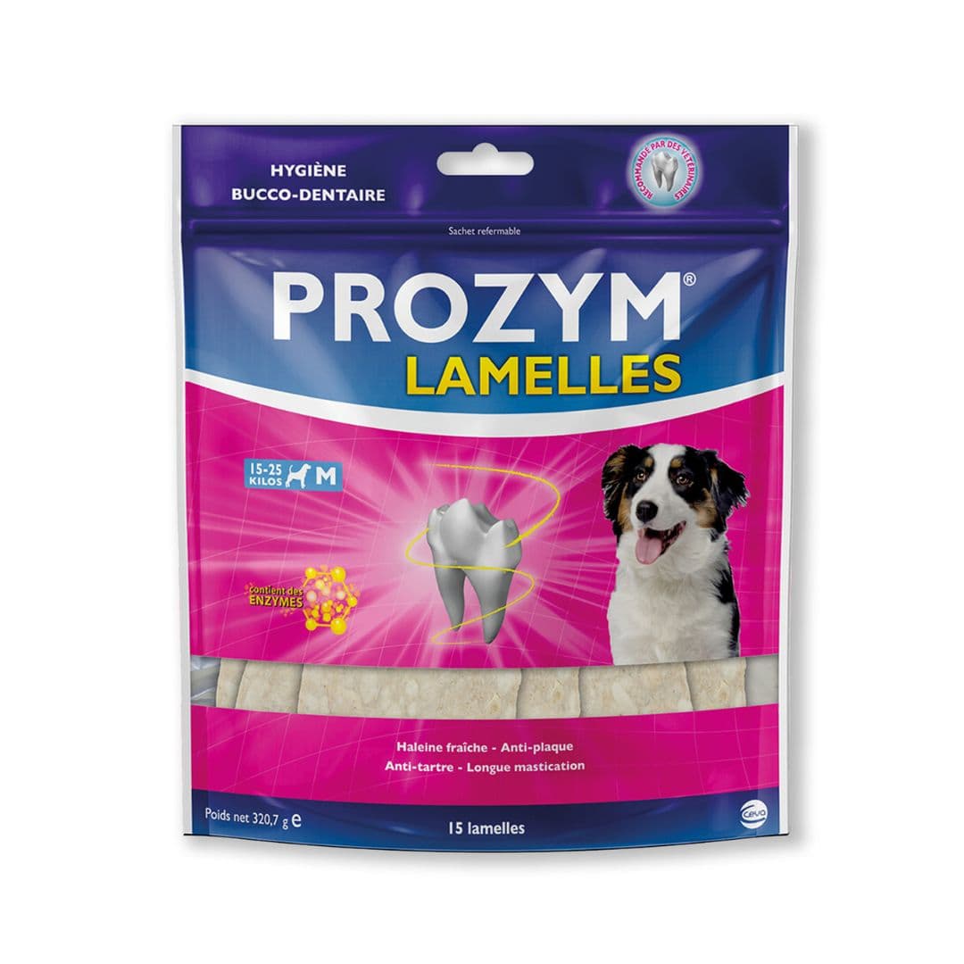 Lamelles à mâcher pour chien Prozym bucco-dentaire