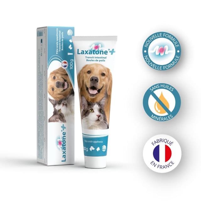 Laxatone + chien et chat : pâte orale à base d'Huile d'arachide