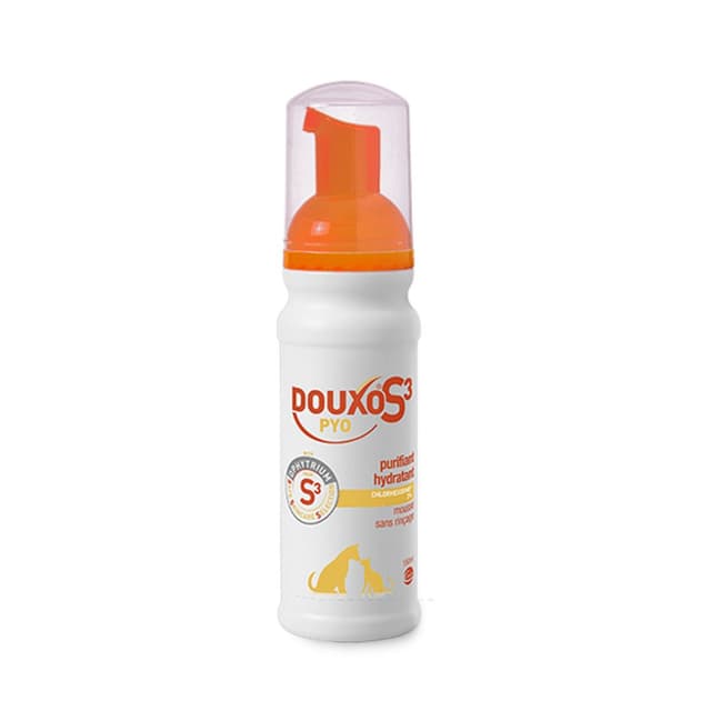 Mousse apaisante Douxo S3 Pyo pour chien et chat