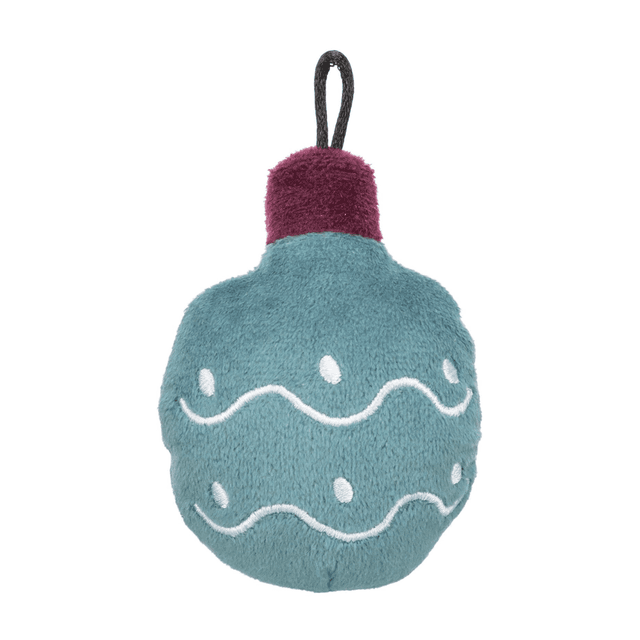 Peluche boule de Noël avec herbe à chat