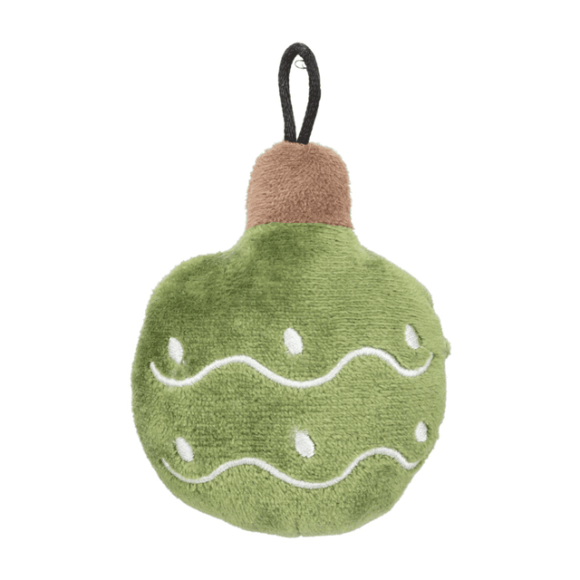 Peluche boule de Noël avec herbe à chat