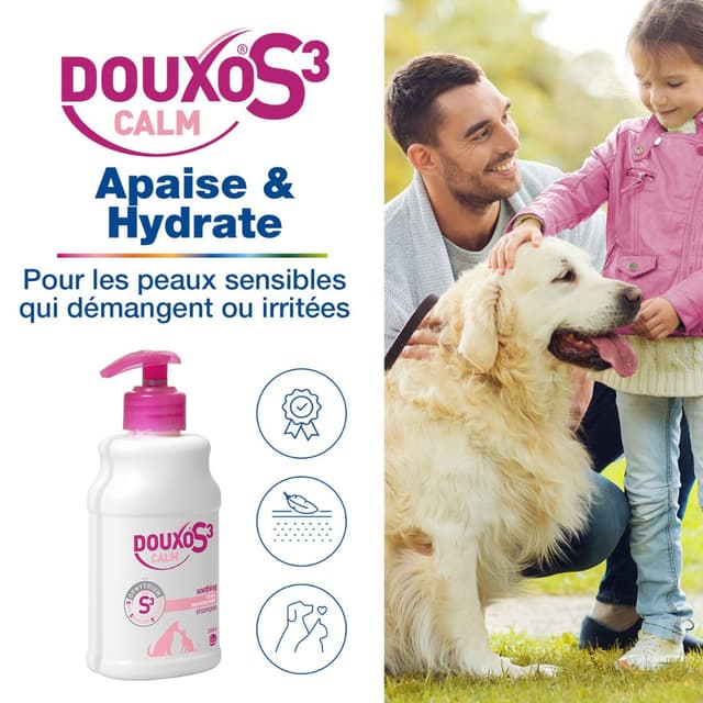 Shampooing Douxo S3 Calm anti-démangeaisons pour chien et chat