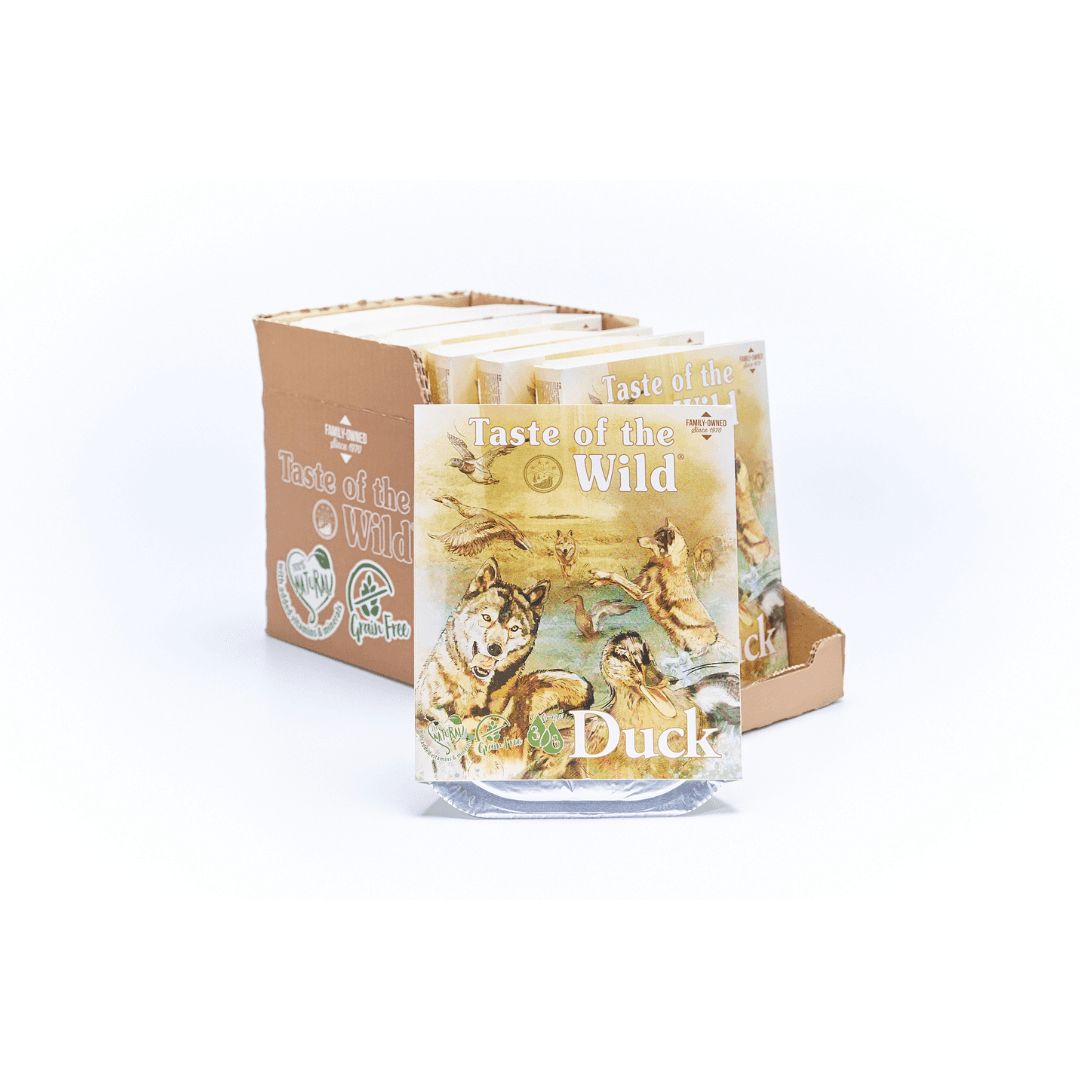 Taste of The Wild Duck & Chicken - Barquette repas pour chien