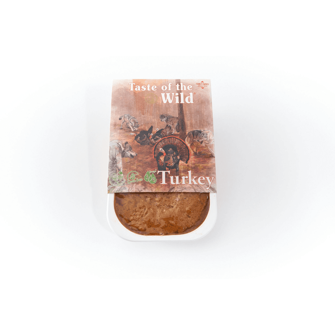 Taste of The Wild Turkey & Duck - Barquette repas pour chien - 390 g (DLUO 3 mois)
