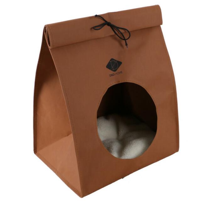 Abri sac papier pour chat