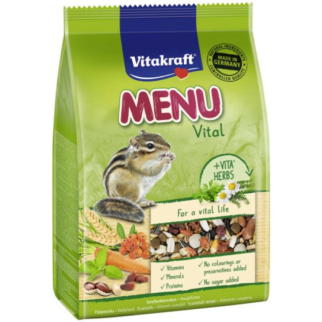 Aliment complet pour écureuils Menu Premium sachet fraîcheur de 600 g