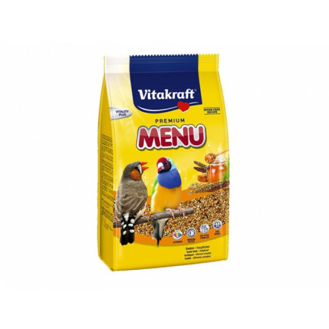 Aliment complet pour oiseaux Menu Exotique Vitakraft - Sachet fraîcheur de 900 g