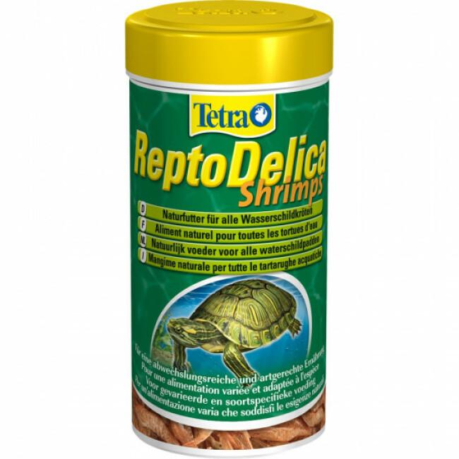 Alimentation naturelle aux crevettes complément pour tortues d'eau Tetra ReptilaDelica Shrimps