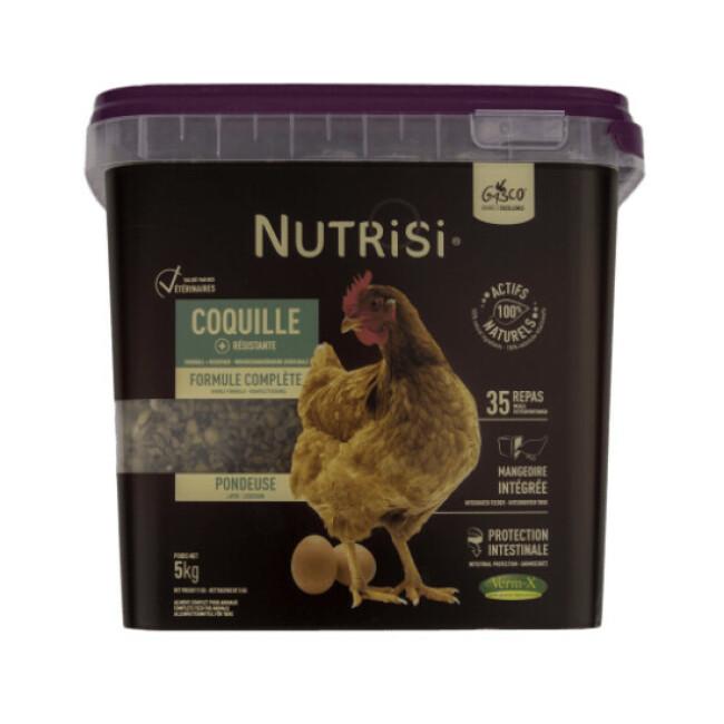 Alimentation Nutrisi Coquille Gasco pour poules