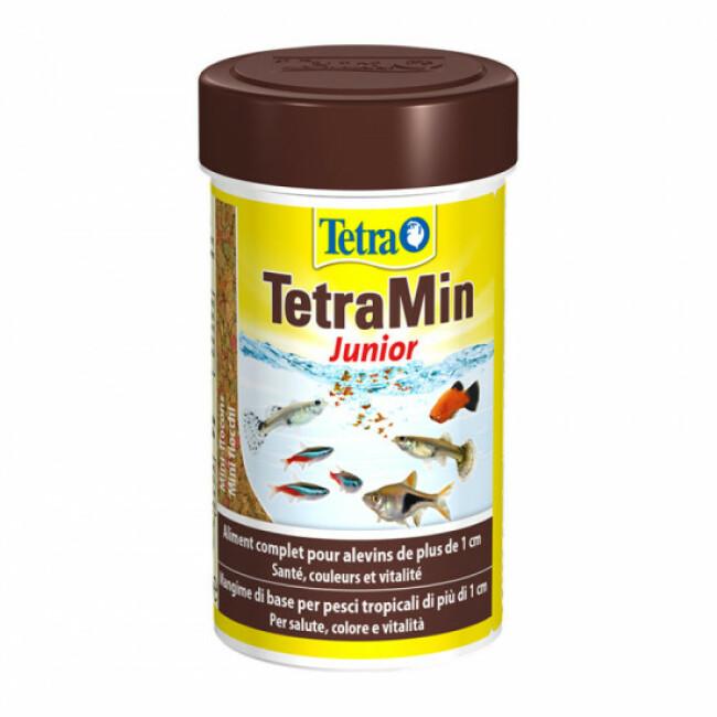 Alimentation Tetra Tetramin Junior 100 ml pour poissons exotiques