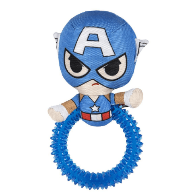 Anneau de dentition pour chien Captain America Avengers