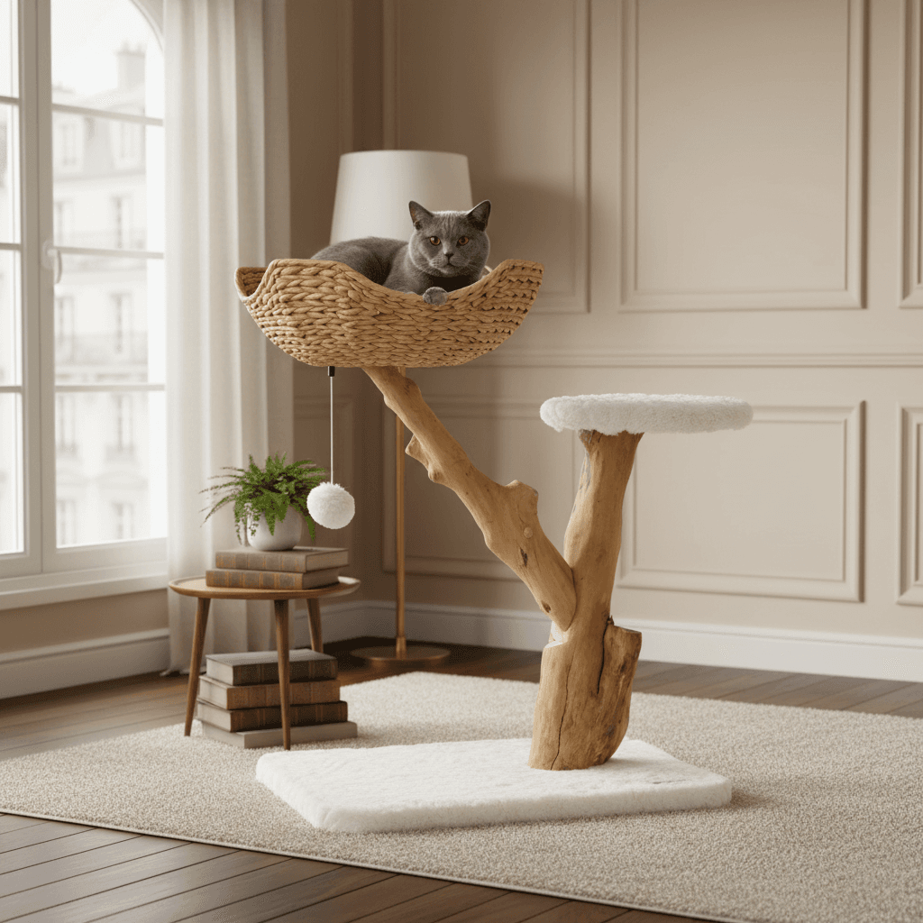 Arbre à chat en caféier Carl