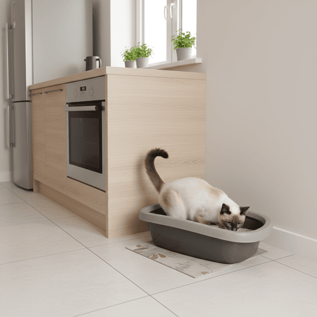 Bac à litière Carlo avec rebord en plastique recyclé Trixie