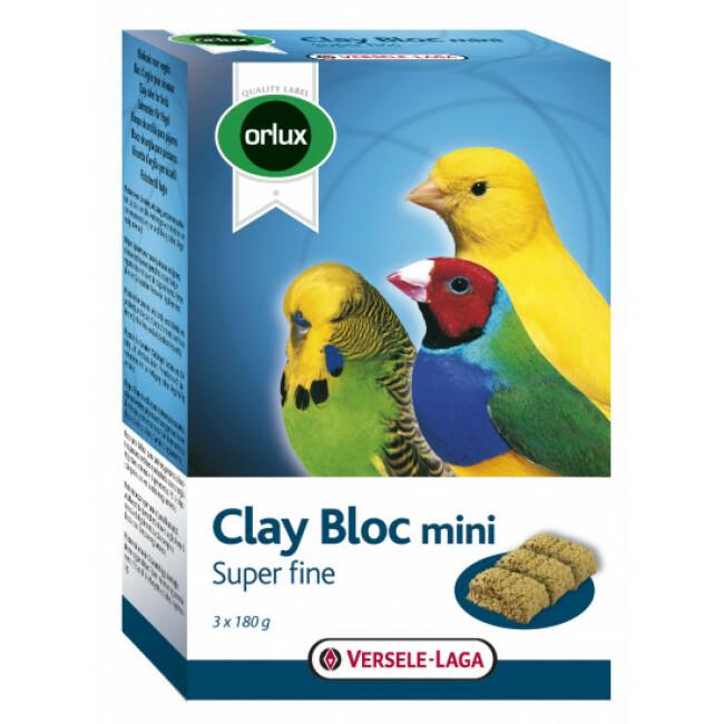 Bloc d'argile à picorer Clay Bloc Mini Orlux pour oiseaux