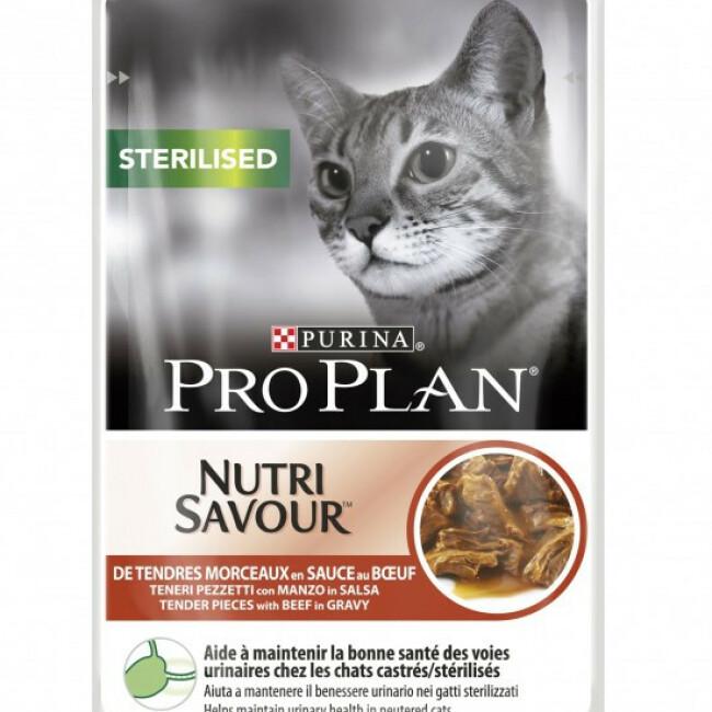 Boîtes pour chats Pro Plan Sterilised Bœuf