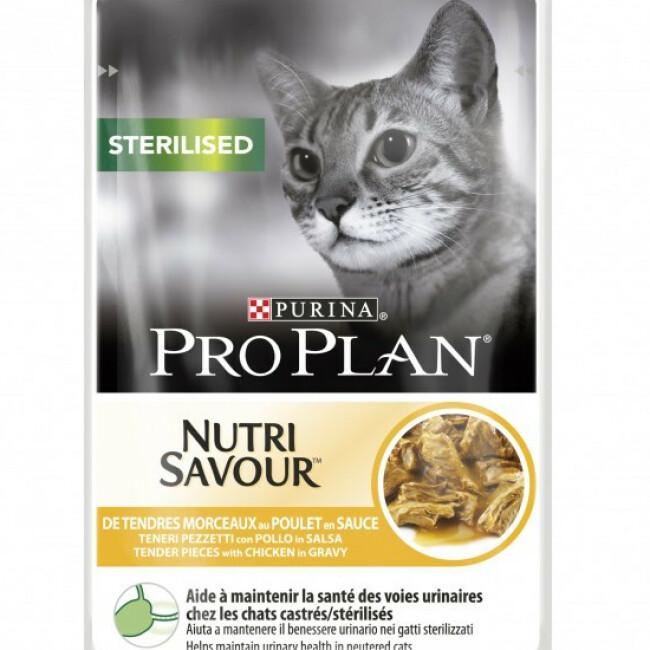 Boîtes pour chats Pro Plan Nutrisavour Sterilised Poulet