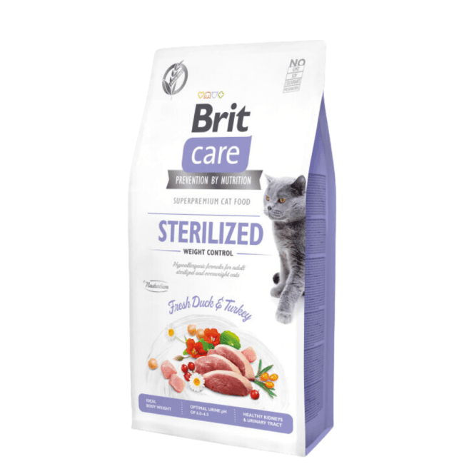 Brit Care Grain Free Sterilized Weight Control pour chat stérilisé