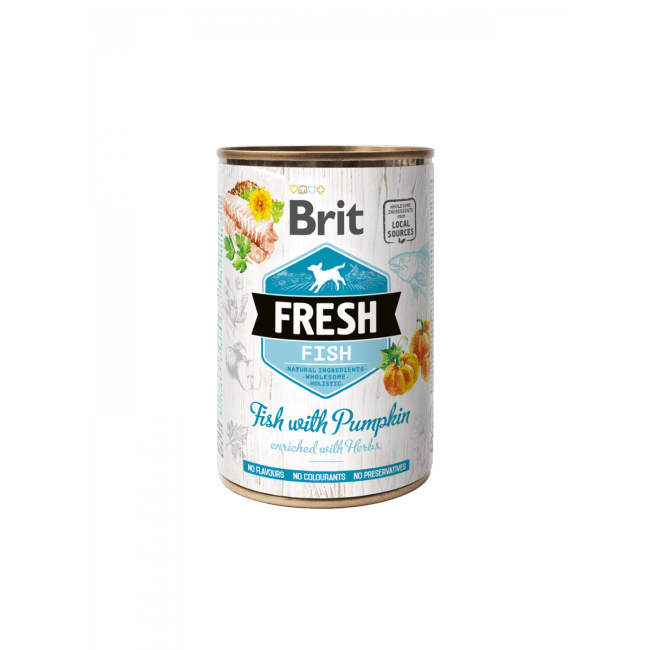 Brit Fresh poisson frais et citrouille pour chien