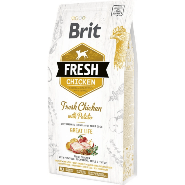 Brit Fresh poulet frais et pomme de terre pour chien adulte