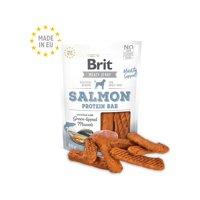 Brit Jerky - barre protéinée au saumon pour chien