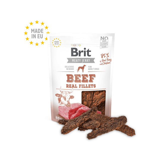 Brit Jerky - filets de boeuf pour chien