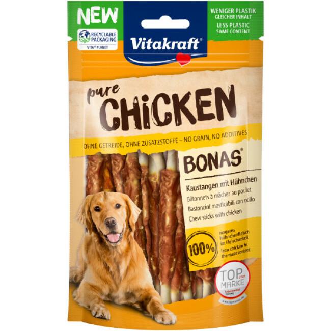 Bâtonnets Os calcium poulet Bonas Vitakraft pour chien 80 g