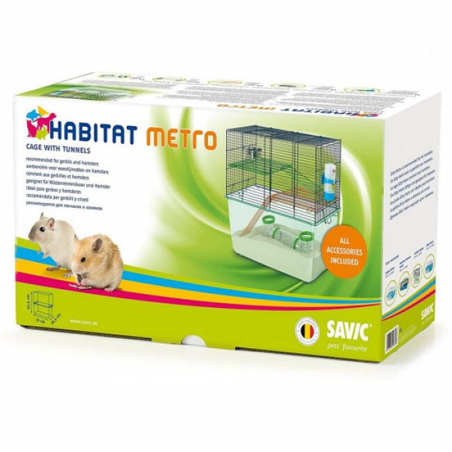 Cage Habitat Metro Savic pour gerbilles et hamsters