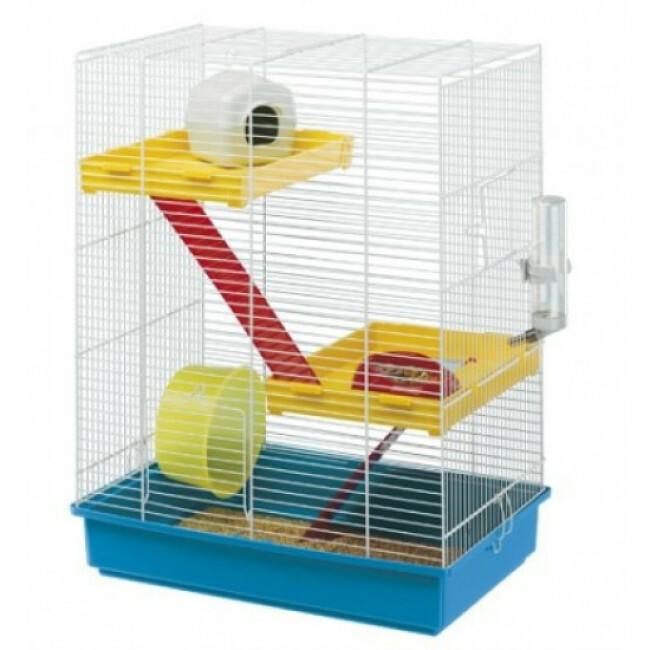 Cage hamster Ferplast Tris blanche à étages