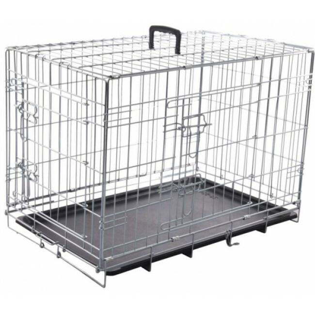 Cage pour chien métallique 2 portes