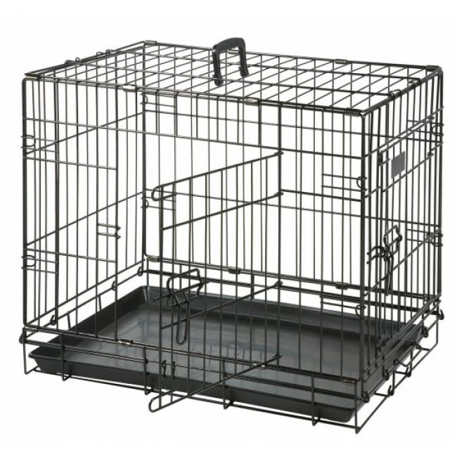 Cage pour chien Coloris Noir 2 portes