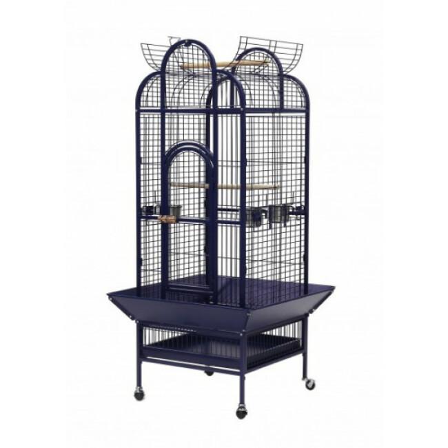 Cage volière avec roues pivotantes pour perruches et perroquets Vittoria