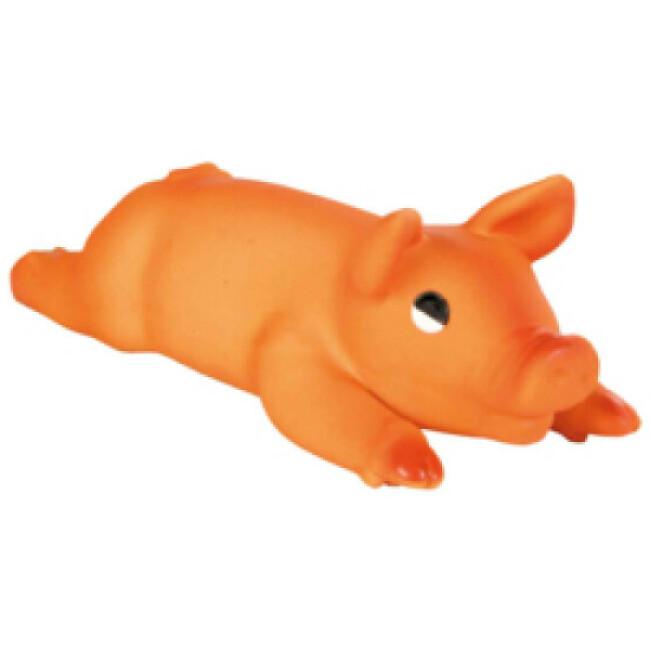 Cochon en latex orange pour chiens Trixie