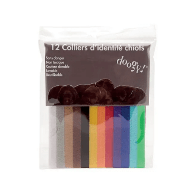 Collier d'identification pour chiot et chaton velcro Doogy