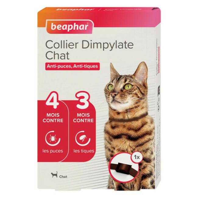 Collier Dimpylate anti-tiques et puces pour chat Beaphar