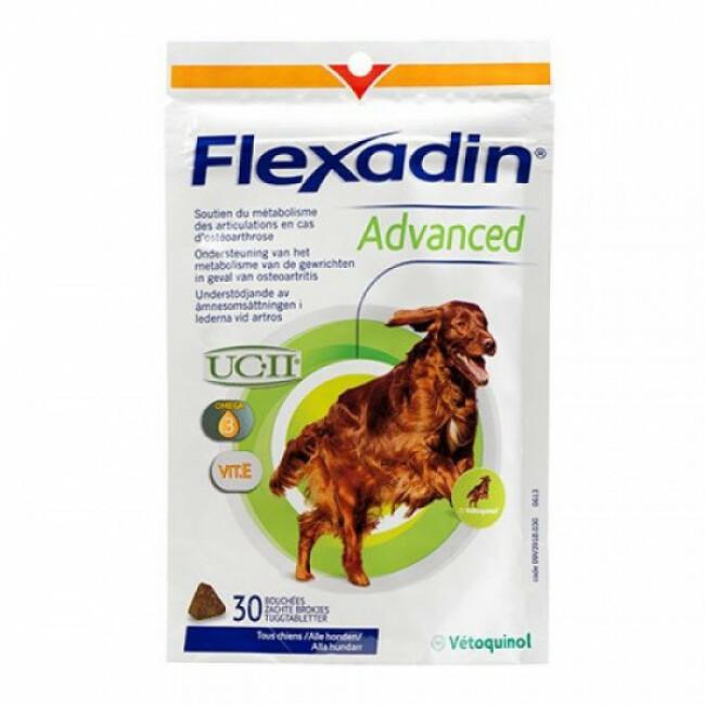 Complément alimentaire Flexadin advanced pour articulations du chien