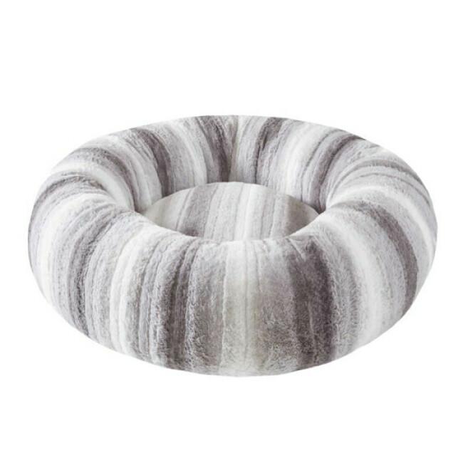 Coussin Donut Bubimex gris/blanc