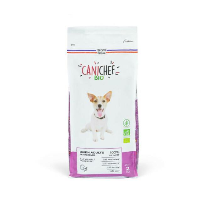 Croquettes Canichef Bio sans céréales pour chien de petite race