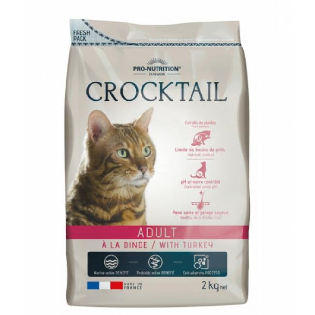 Croquettes Crocktail Adult Flatazor Pro Nutrition à la dinde pour chat adulte