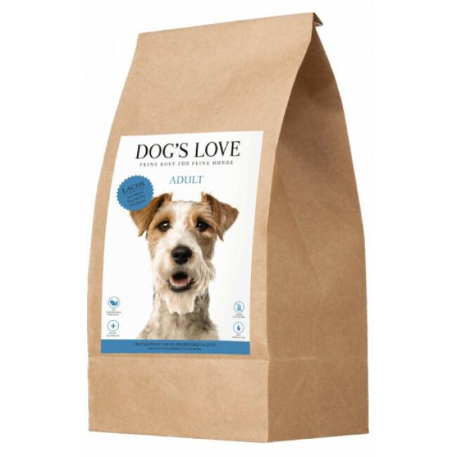Croquettes Dog's Love sans céréales au saumon pour chien