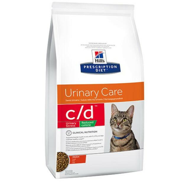 Croquettes Hill's Prescription Diet Feline C/D Urinary Stress Reduced Calorie Sac 4 kg