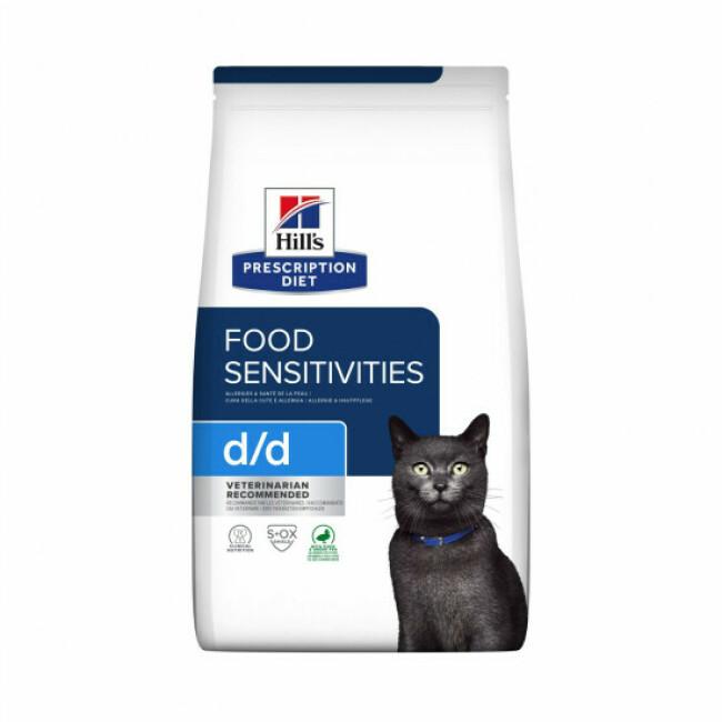 Croquettes Hill's Prescription Diet Feline D/D Food Sensitivities