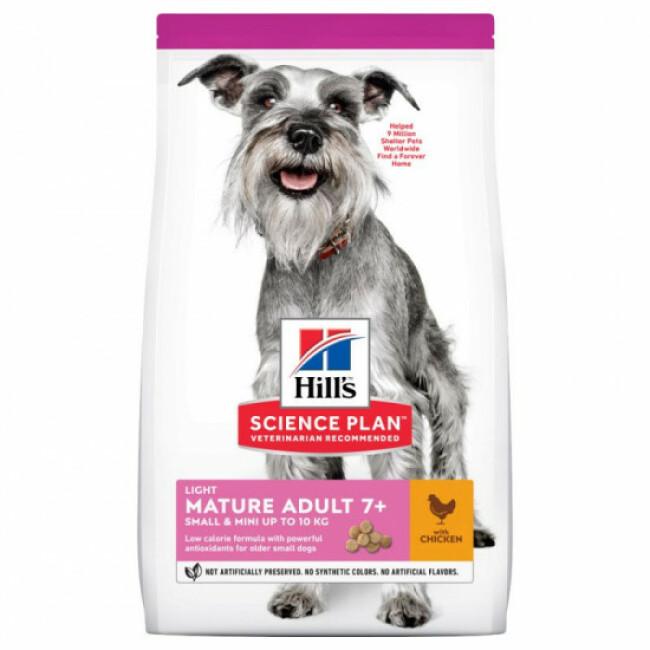 Croquettes Hill's Science Plan Canine Mature Light 7+ Small Mini Poulet Sac 2,5 kg