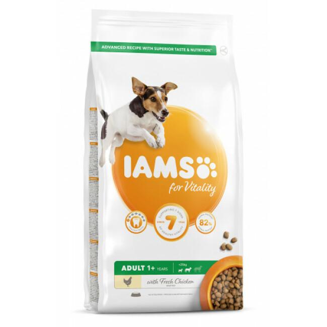 Croquettes IAMS for Vitality au poulet pour chien Adulte de Petite et Moyenne race