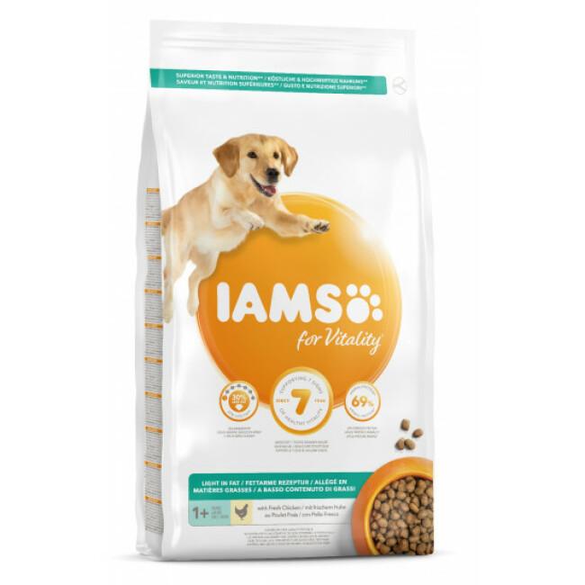 Croquettes IAMS Vitality Light pour chien stérilisé Petite et Moyenne race
