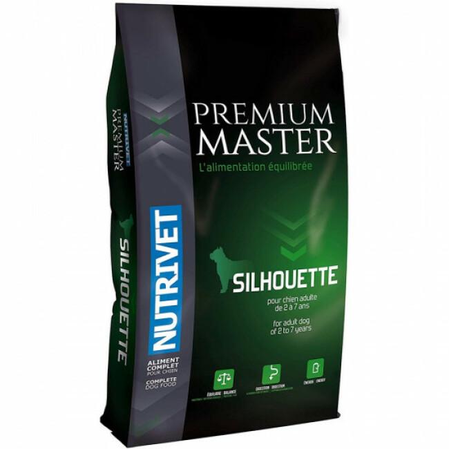 Croquettes Nutrivet Master Premium Silhouette light pour chien Sac 15 kg
