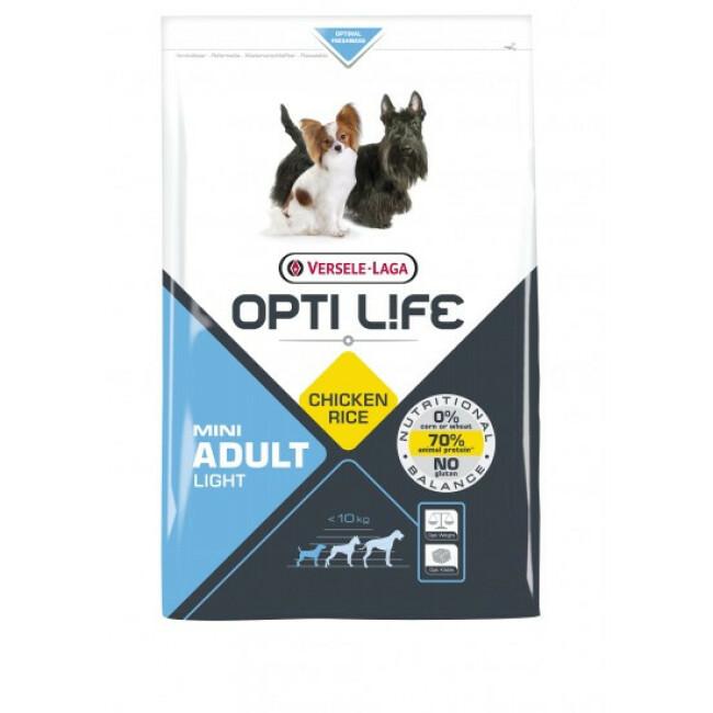 Croquettes Opti Life light pour chien adulte petite taille