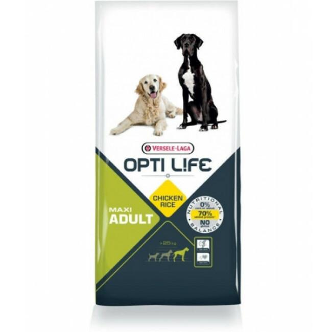 Croquettes Opti Life pour chien adulte grande taille sac 12,5 kg