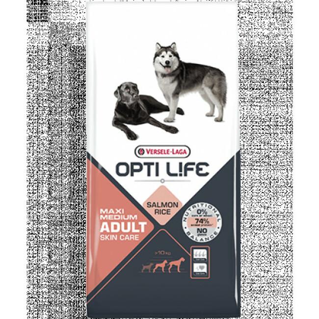 Croquettes Opti Life Skin Care pour chien adulte moyenne et grande taille Sac 12,5 kg