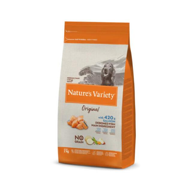 Croquettes pour chien Nature's Variety True Instinct sans céréales Medium & Maxi Adult Saumon